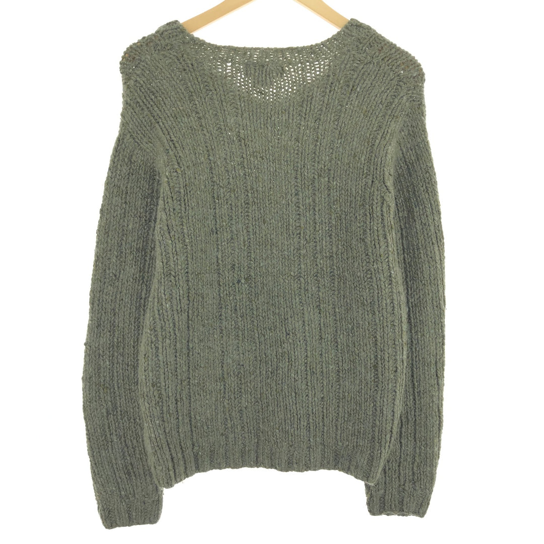 J.Crew V-neck wool knit sweater for women, size L / eaa413710