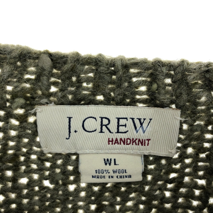 J.Crew V-neck wool knit sweater for women, size L / eaa413710