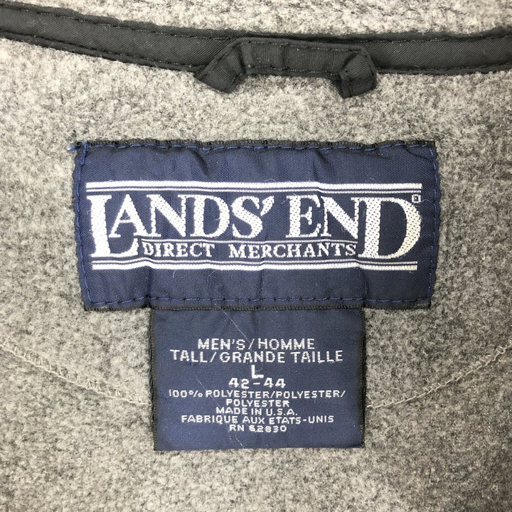 90'S LANDS' END Fleece Jacket Made in USA Men's L Vintage /eaa413724