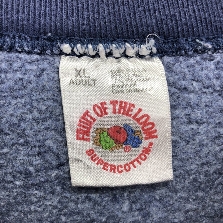 90'S Fruit of the Loom Advertising Sweatshirt, Made in USA, Men's XL, Vintage /eaa413801