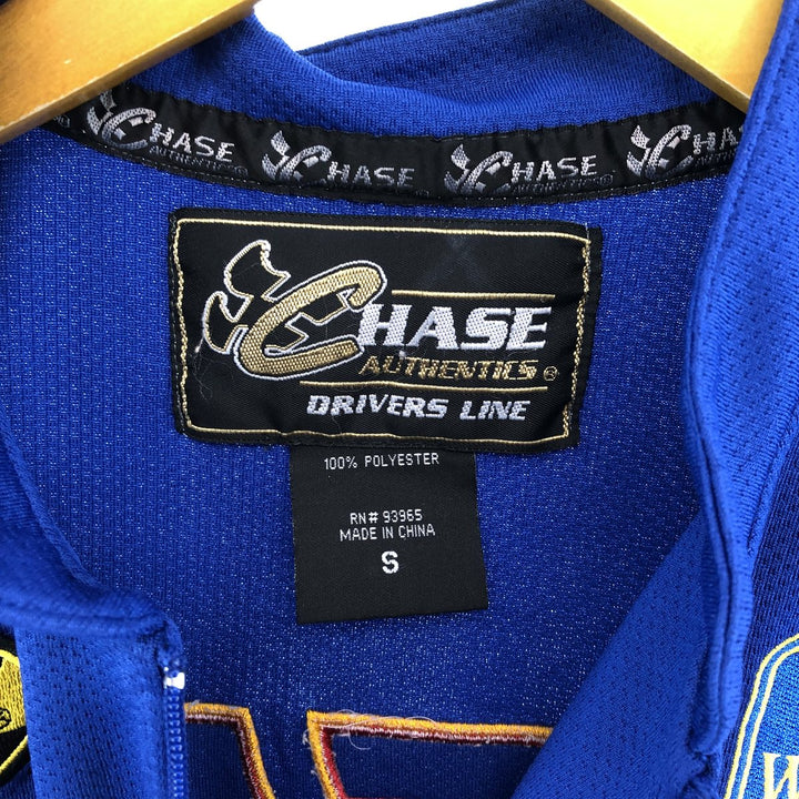 CHASE Half Zip Racing Game Shirt Men's S /eaa413996