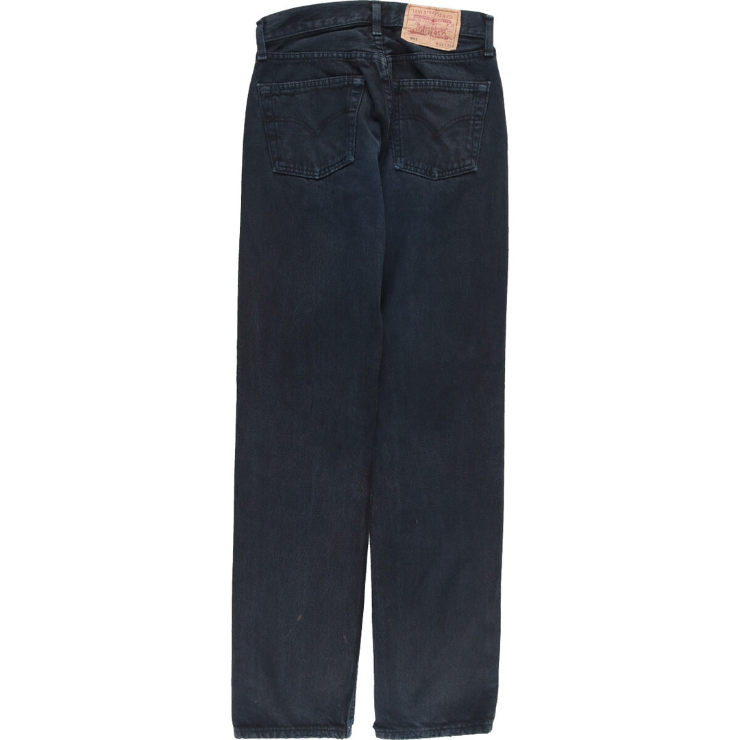 90'S Levi's 501 Black Denim Straight Denim Pants Made in France Women's L (w27) Vintage /eaa414234