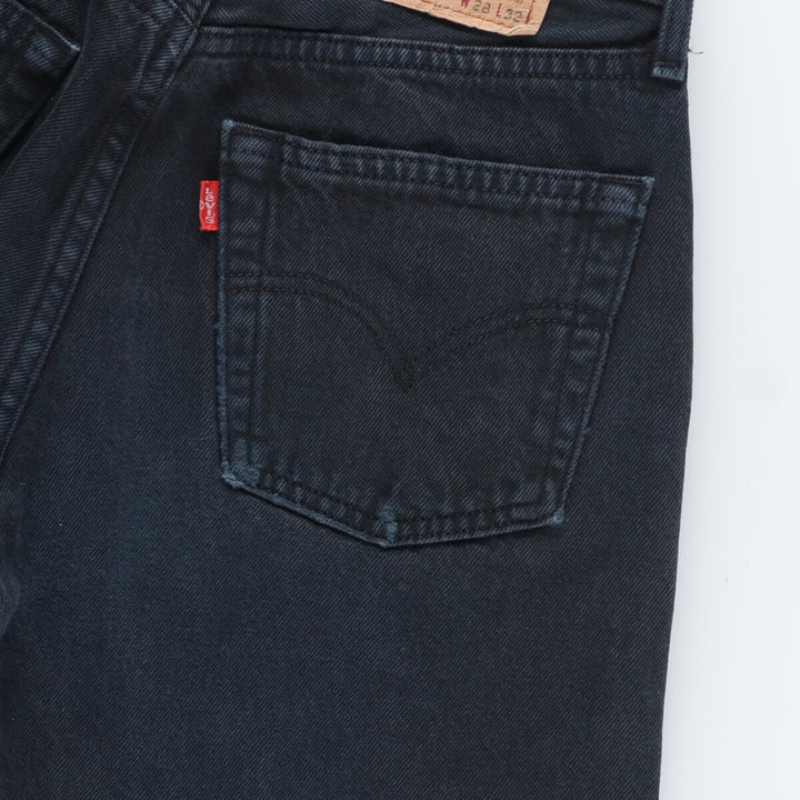 90'S Levi's 501 Black Denim Straight Denim Pants Made in France Women's L (w27) Vintage /eaa414234