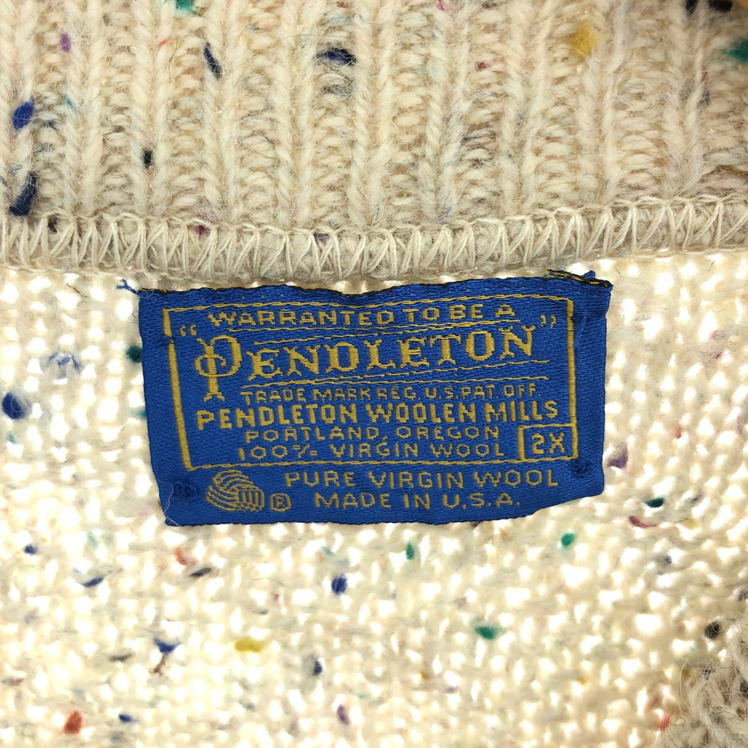 70'S Pendleton wool knit sweater made in USA, men's XXL, vintage /eaa414342