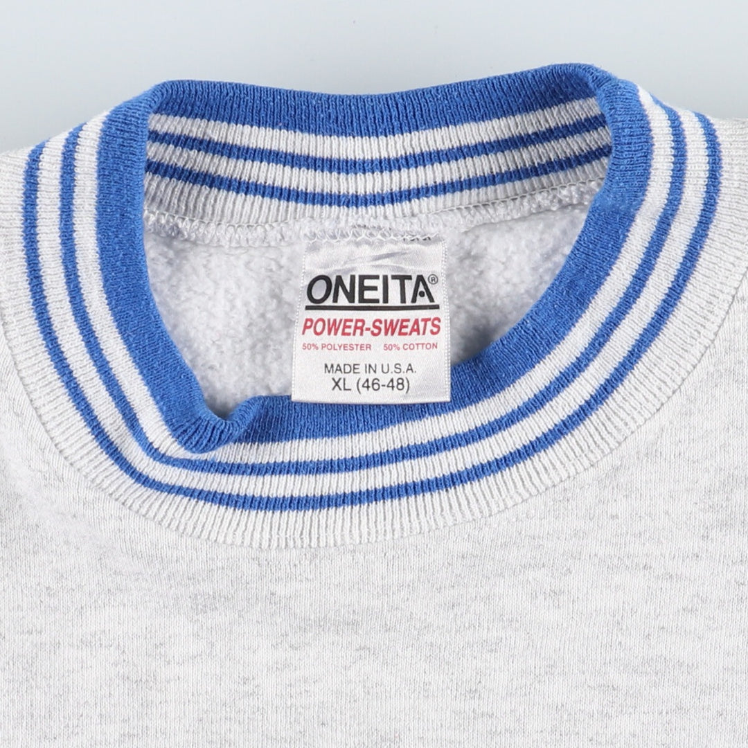 ONEITA POWER-SWEATS Printed Sweatshirt Trainer Made in USA Men's XL /eaa414433