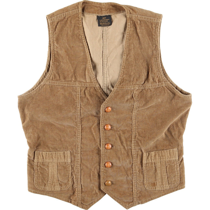 80'S Sears Corduroy Vest Men's M Vintage / eaa414472