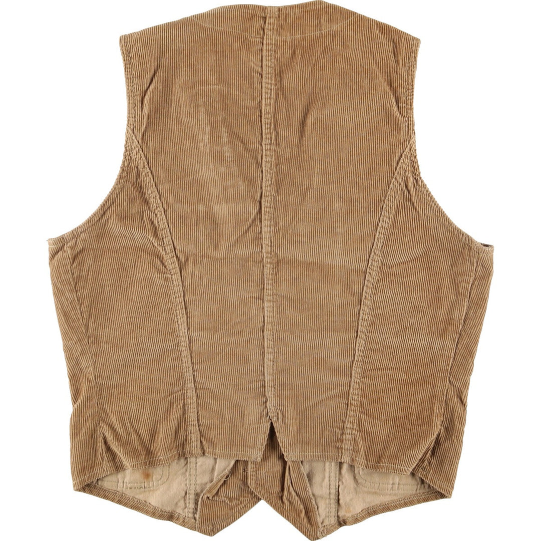 80'S Sears Corduroy Vest Men's M Vintage / eaa414472