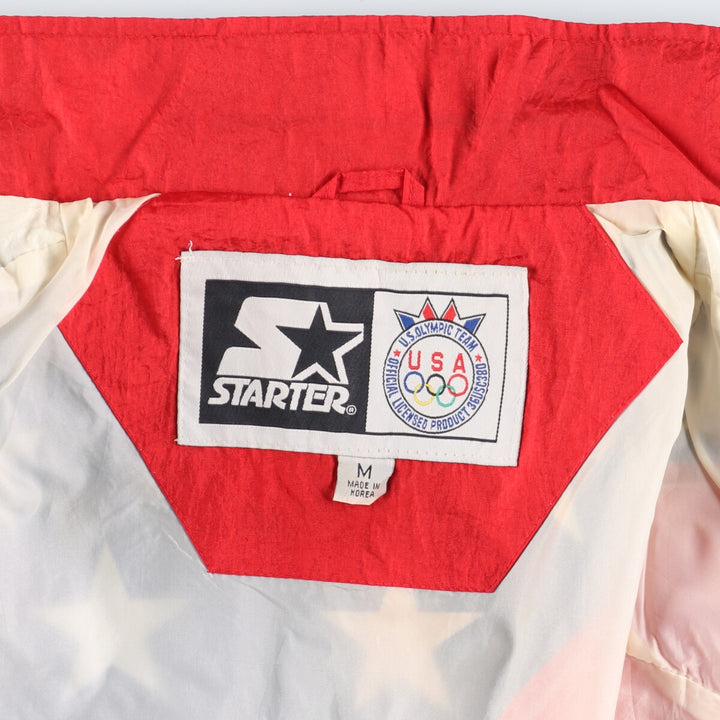 90'S Starter USA Olympic Team All-Over Stars and Stripes Nylon Jacket Men's Medium Vintage /eaa414696