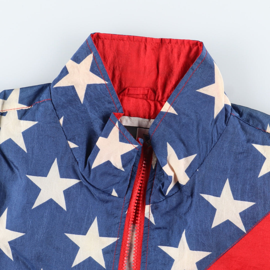 90'S Starter USA Olympic Team All-Over Stars and Stripes Nylon Jacket Men's Medium Vintage /eaa414696