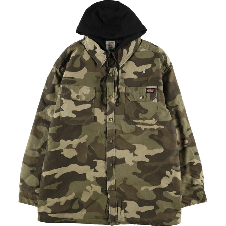 Dickies Camouflage Pattern Hooded Cotton Jacket Men's XL /eaa414698