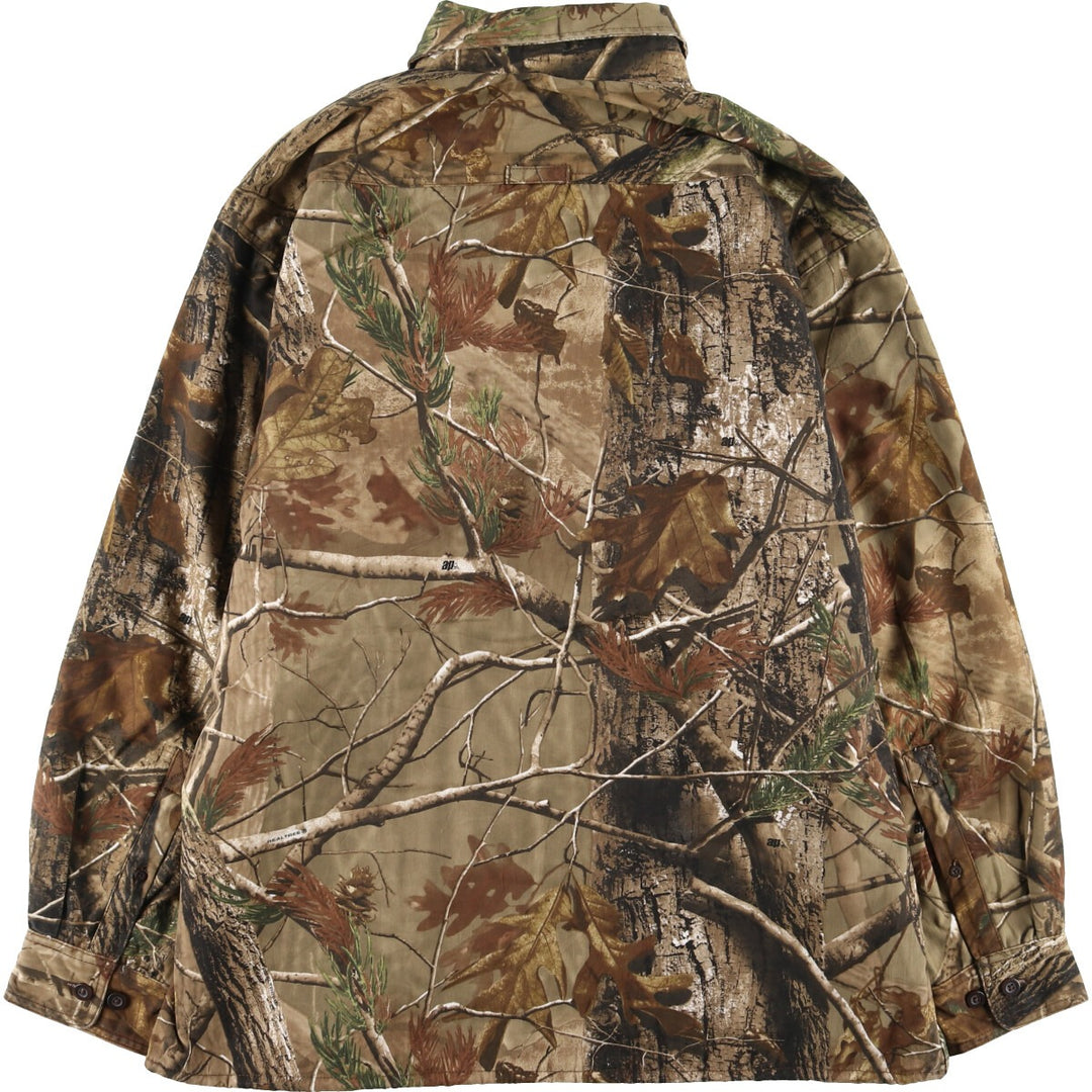 RED HEAD Camouflage Pattern Realtree Camo Shirt Jacket, Men's XL cotton multicolor Vintage Second Hand