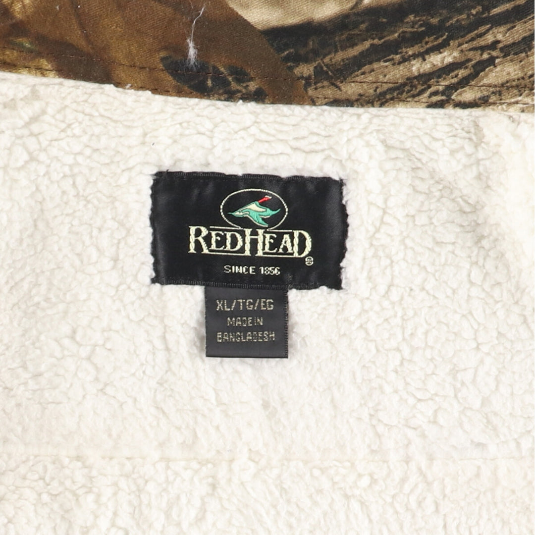 RED HEAD Camouflage Pattern Realtree Camo Shirt Jacket, Men's XL cotton multicolor Vintage Second Hand