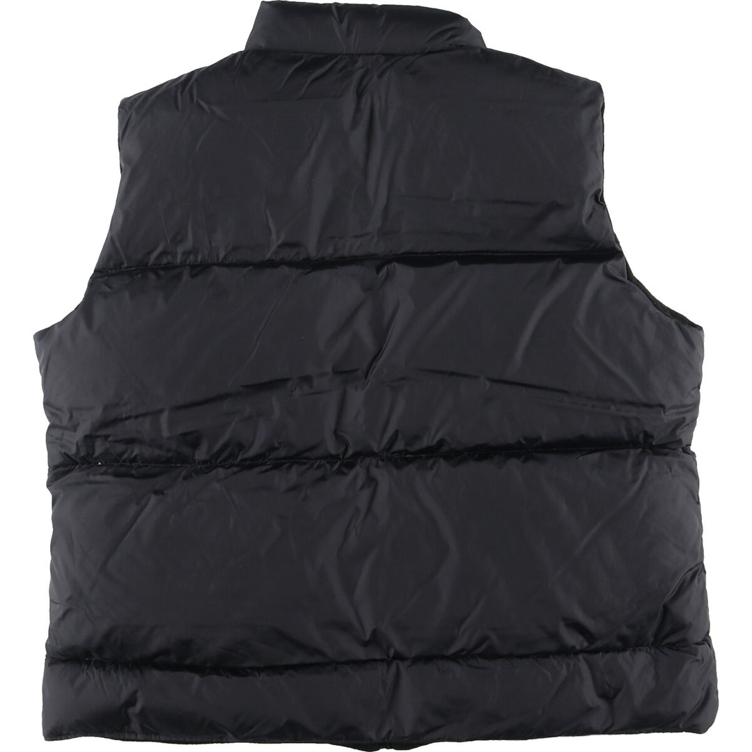 J.PERCY SPORT fleece and down vest, men's size L Nylon black type Vintage Second Hand