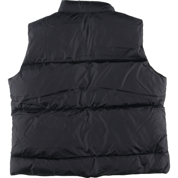 J.PERCY SPORT fleece and down vest, men's size L Nylon black type Vintage Second Hand