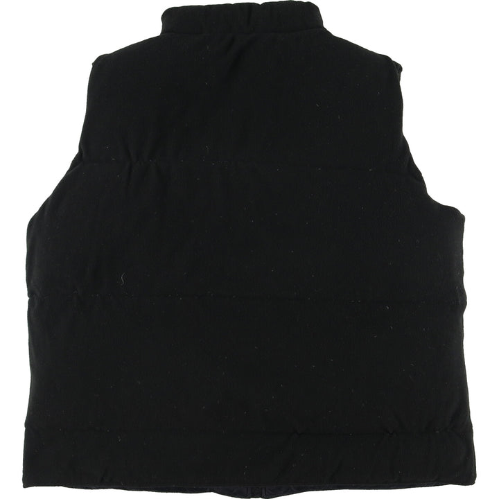J.PERCY SPORT fleece and down vest, men's size L Nylon black type Vintage Second Hand