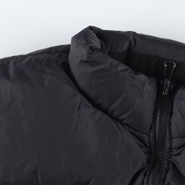 J.PERCY SPORT fleece and down vest, men's size L Nylon black type Vintage Second Hand