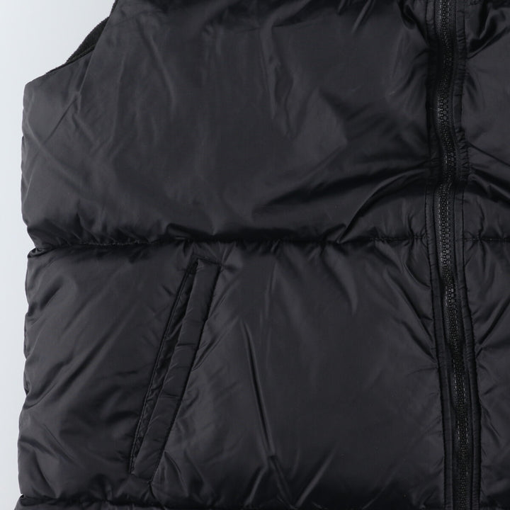 J.PERCY SPORT fleece and down vest, men's size L Nylon black type Vintage Second Hand
