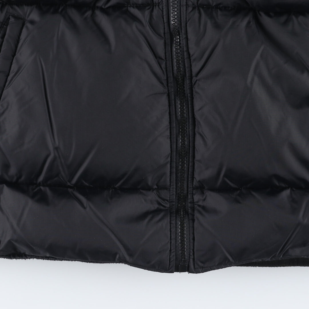 J.PERCY SPORT fleece and down vest, men's size L Nylon black type Vintage Second Hand