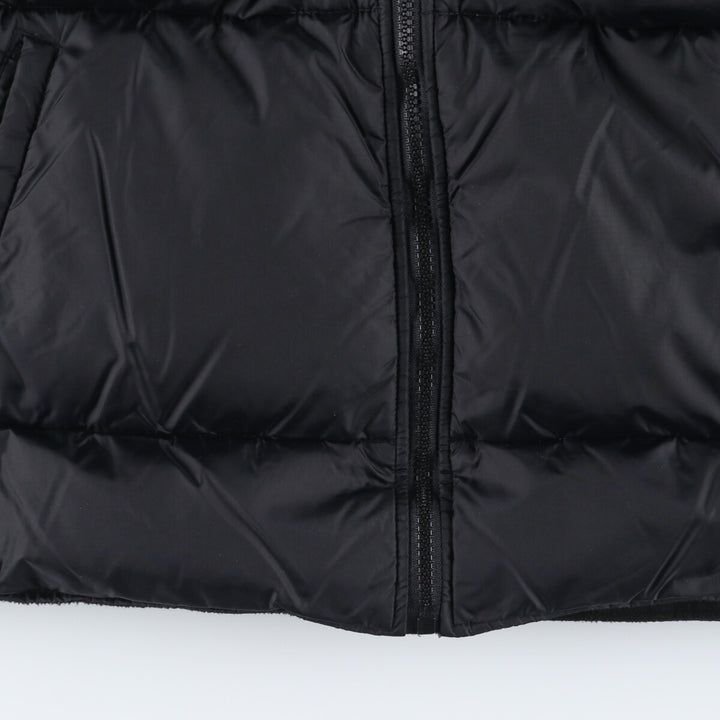 J.PERCY SPORT fleece and down vest, men's size L Nylon black type Vintage Second Hand