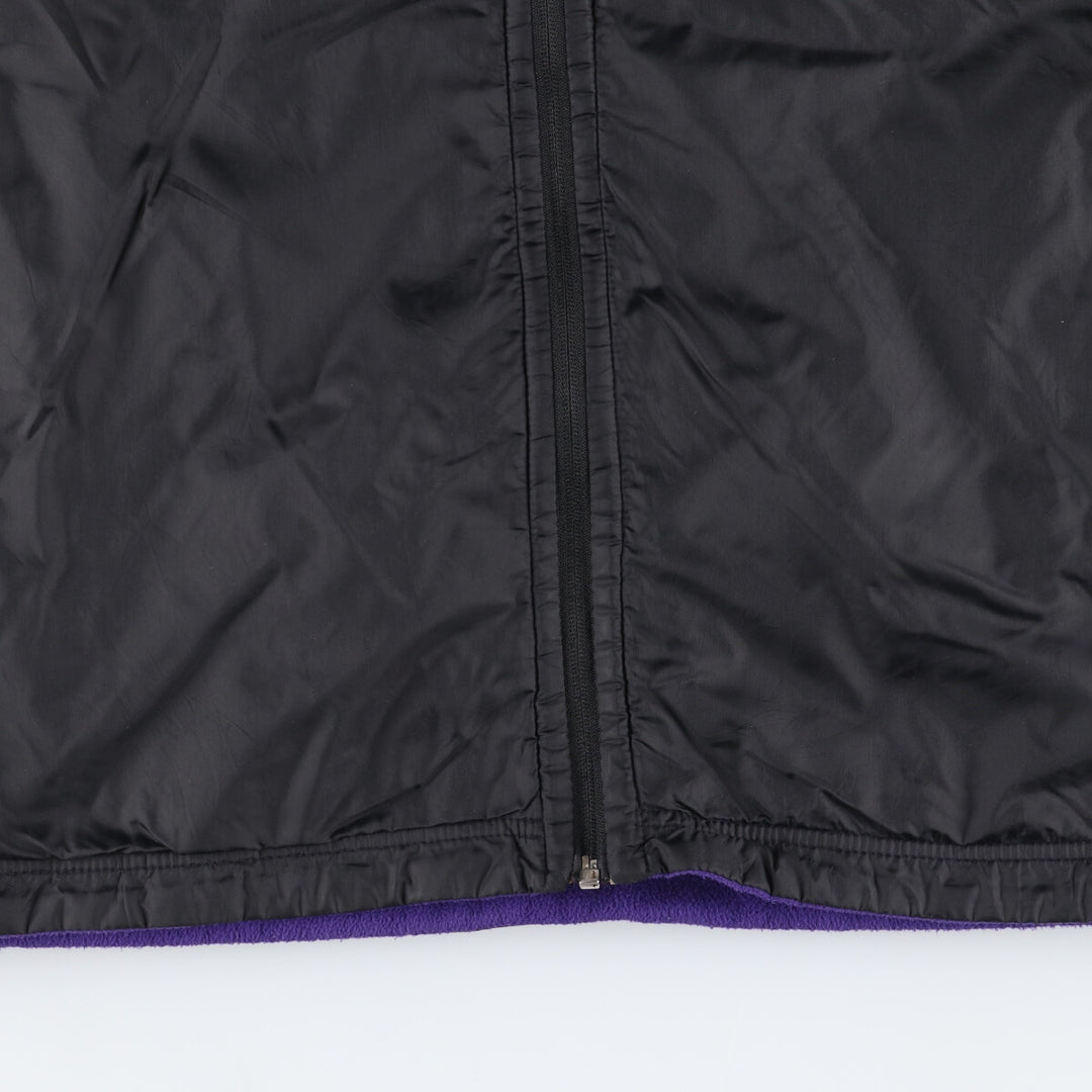 Pro Player NFL Minnesota Vikings Reversible Nylon and Fleece Jacket, Men's Size Large polyester purple type Vintage Second Hand