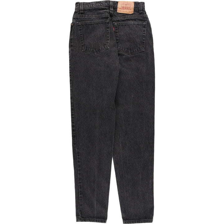 90'S Levi's 512 SLIM FIT TAPERED LEG Black Denim Tapered Denim Pants Made in USA Women's L (w28) /eaa414902