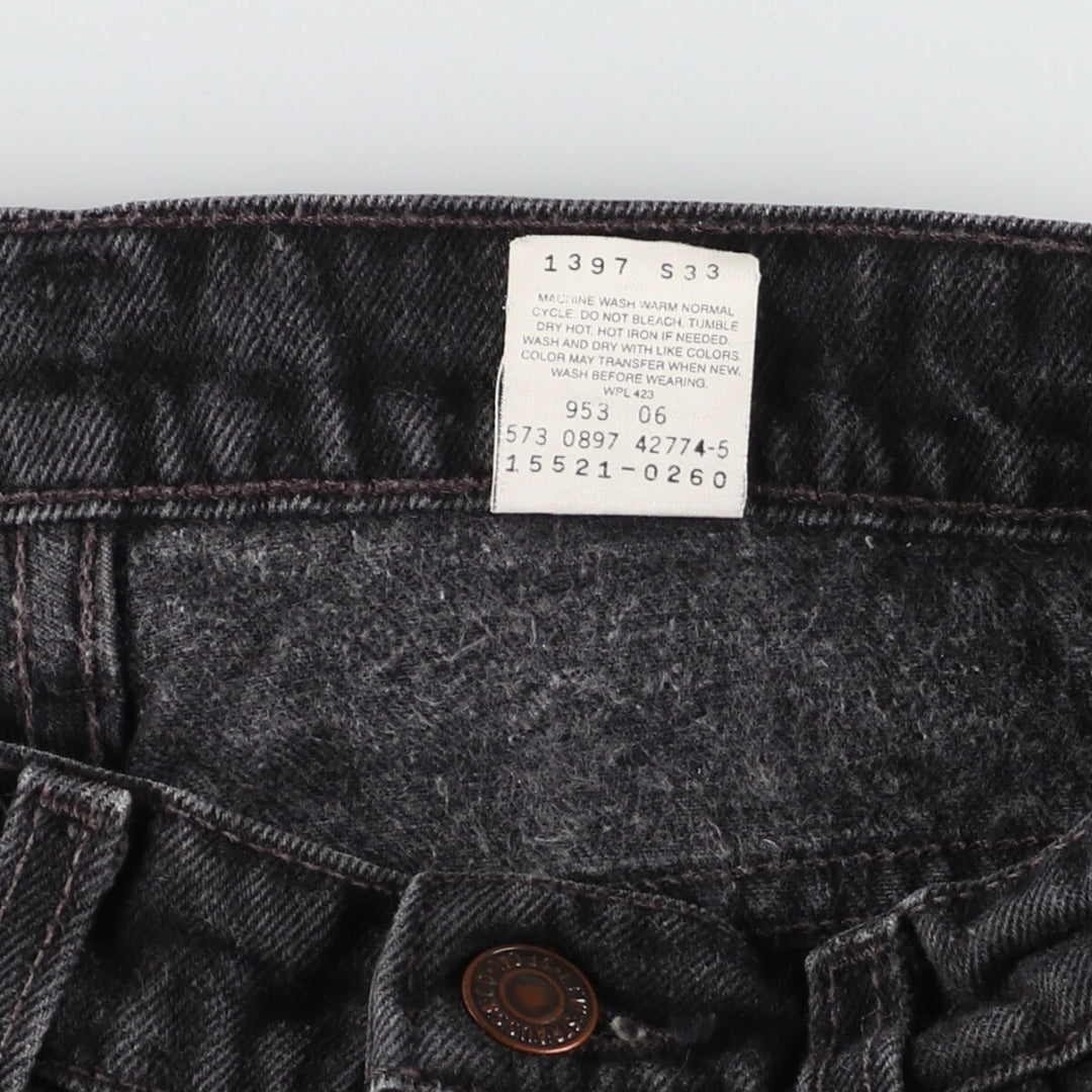 90'S Levi's 512 SLIM FIT TAPERED LEG Black Denim Tapered Denim Pants Made in USA Women's L (w28) /eaa414902