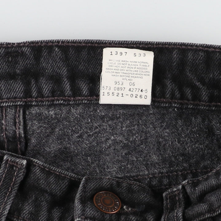 90'S Levi's 512 SLIM FIT TAPERED LEG Black Denim Tapered Denim Pants Made in USA Women's L (w28) /eaa414902