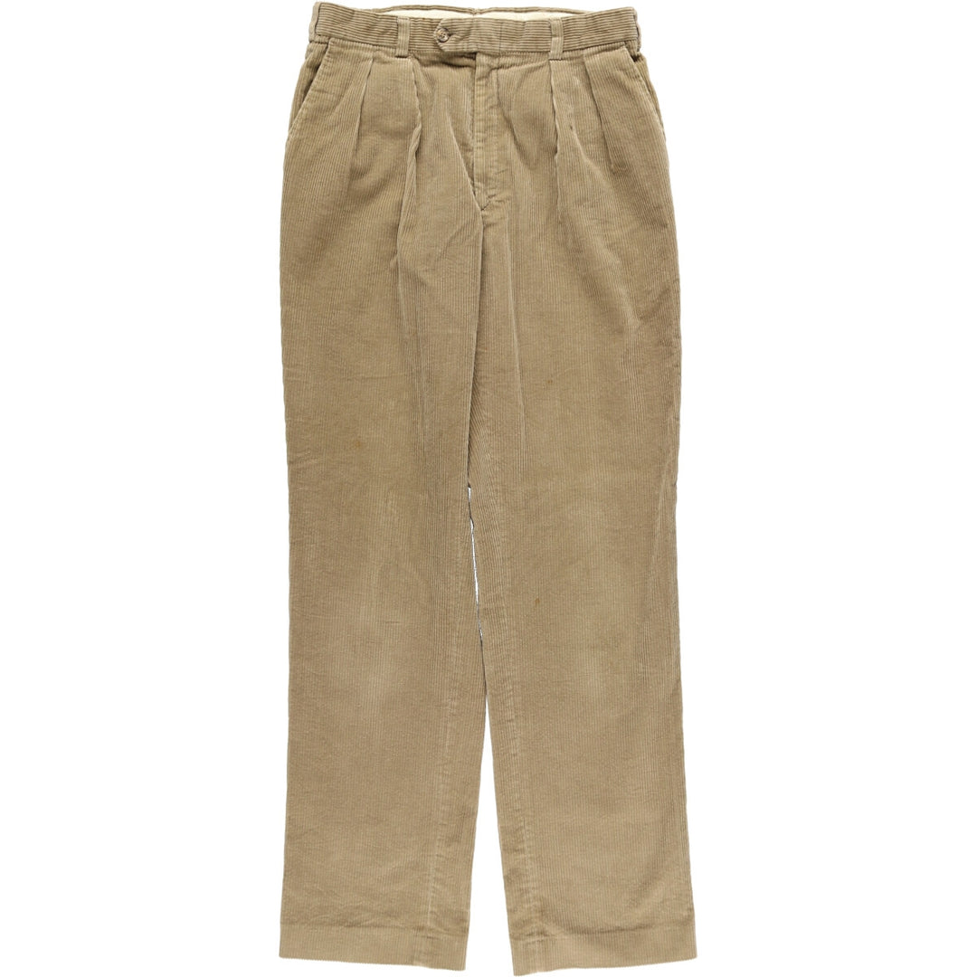 80'S LLBean 2-pleat corduroy pants for men, w33, vintage /eaa414918