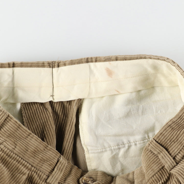 80'S LLBean 2-pleat corduroy pants for men, w33, vintage /eaa414918