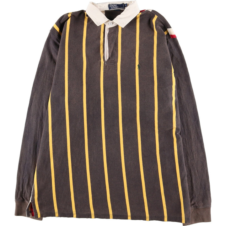 Ralph Lauren POLO by Ralph Lauren Stripe Pattern Long Sleeve Rugby Shirt Men's XL /eaa414931