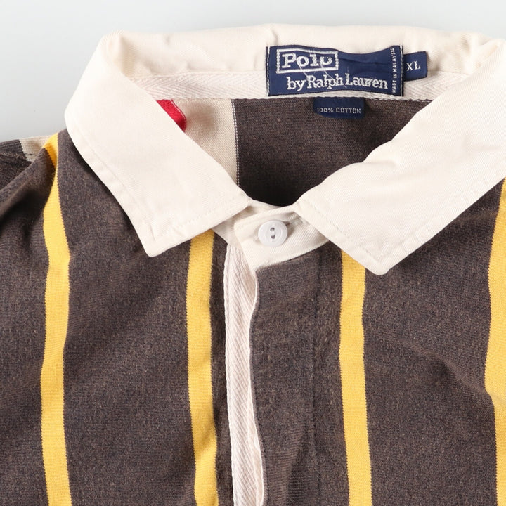 Ralph Lauren POLO by Ralph Lauren Stripe Pattern Long Sleeve Rugby Shirt Men's XL /eaa414931