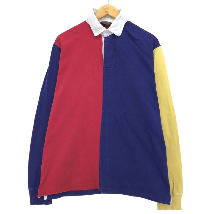 90'S Brooks Brothers Est.1818 Crazy Pattern Long Sleeve Rugby Shirt Men's L Vintage /eaa414936