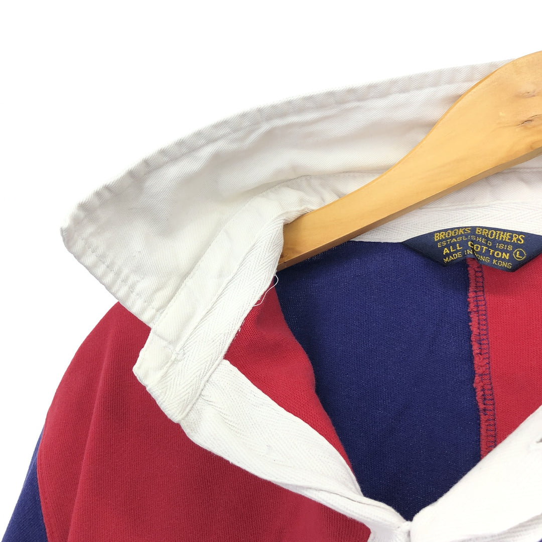 90'S Brooks Brothers Est.1818 Crazy Pattern Long Sleeve Rugby Shirt Men's L Vintage /eaa414936