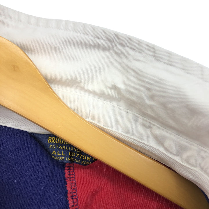 90'S Brooks Brothers Est.1818 Crazy Pattern Long Sleeve Rugby Shirt Men's L Vintage /eaa414936