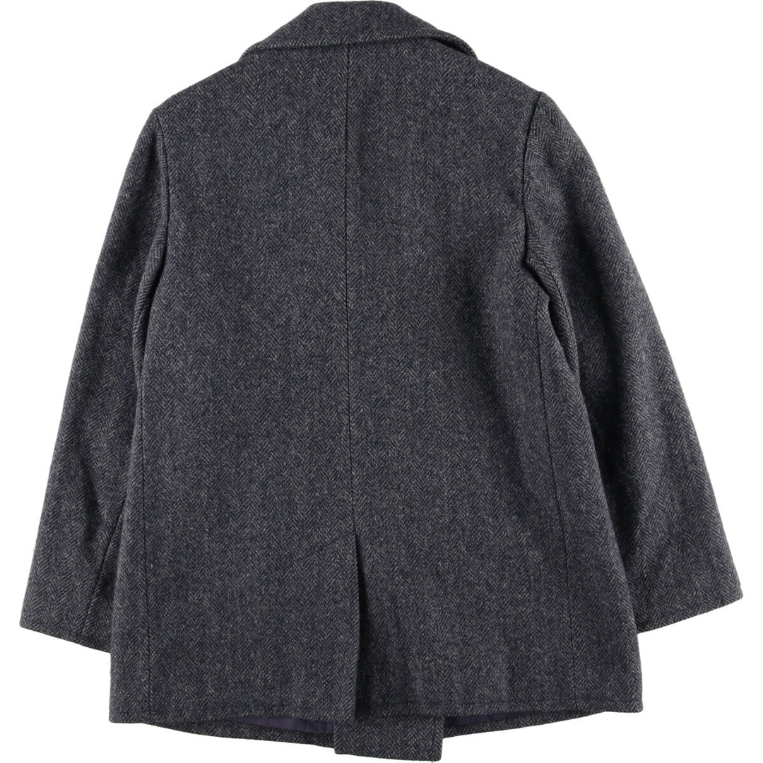 80'S JGHOOK Herringbone Peacoat Made in USA Women's L Vintage /eaa414981