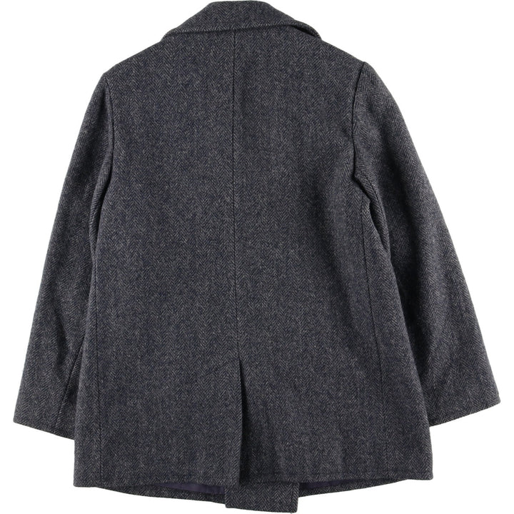 80'S JGHOOK Herringbone Peacoat Made in USA Women's L Vintage /eaa414981