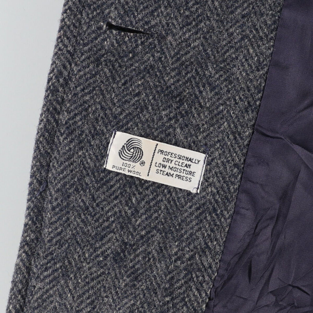 80'S JGHOOK Herringbone Peacoat Made in USA Women's L Vintage /eaa414981