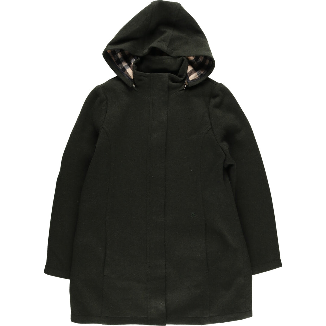 Burberry's LONDON wool hooded coat made in Spain women's M /eaa414989