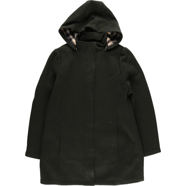 Burberry's LONDON wool hooded coat made in Spain women's M /eaa414989