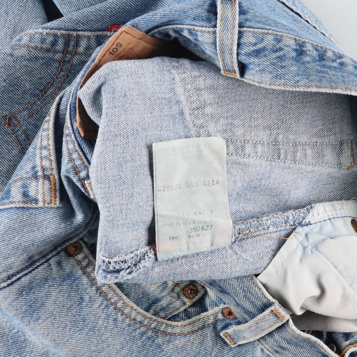 90'S Levi's 501-0114 Straight Denim Pants Made in USA Women's L (w28) Vintage /eaa415095
