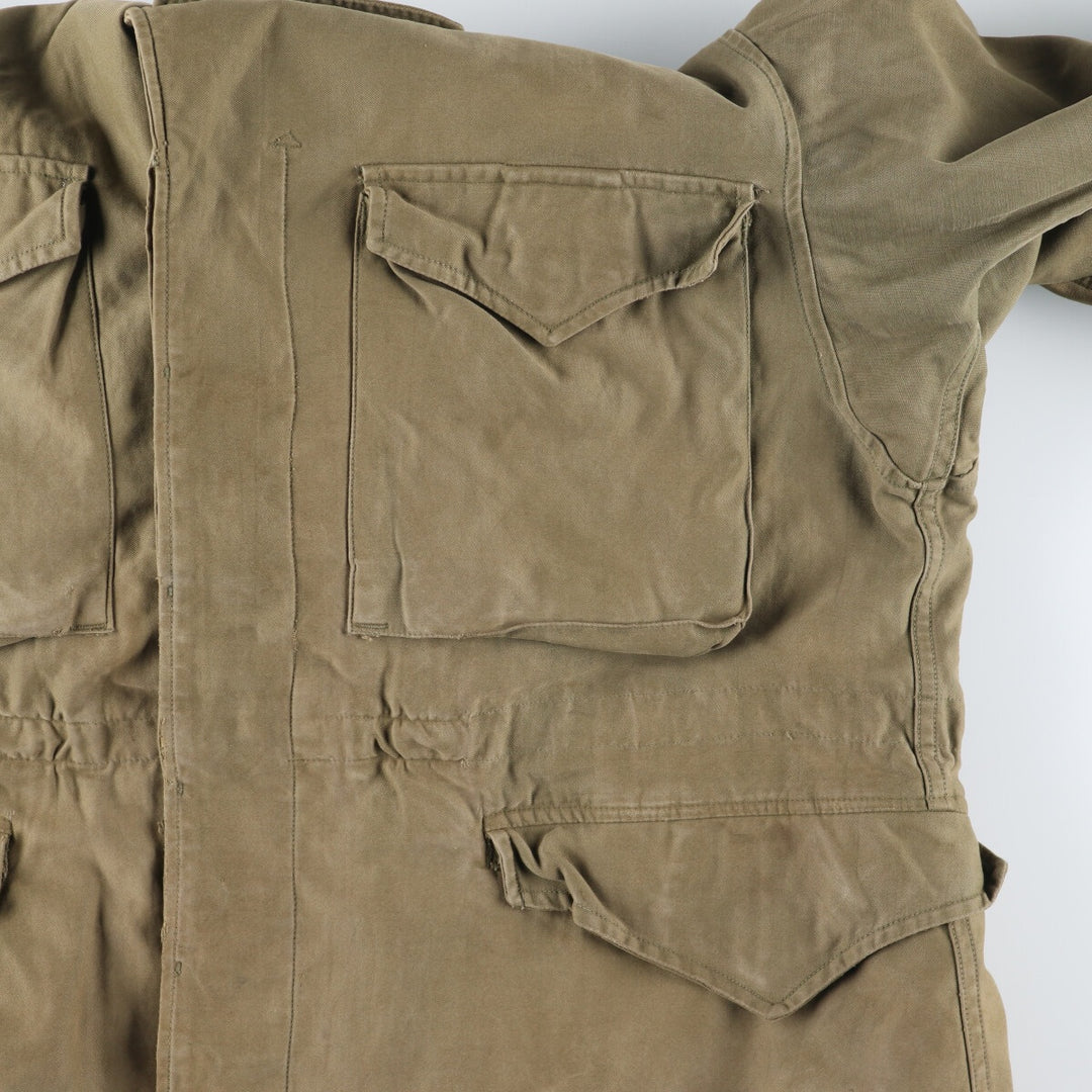 1940'S US military genuine M-1943 hooded military field jacket made in USA 40S men's size L vintage /eaa415328