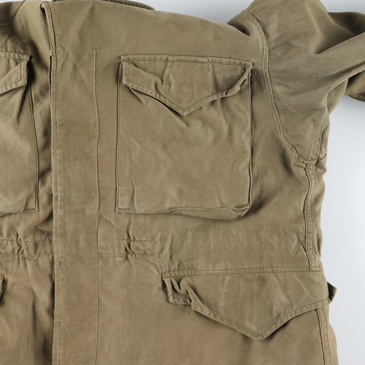 1940'S US military genuine M-1943 hooded military field jacket made in USA 40S men's size L vintage /eaa415328