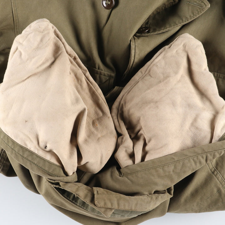 1940'S US military genuine M-1943 hooded military field jacket made in USA 40S men's size L vintage /eaa415328