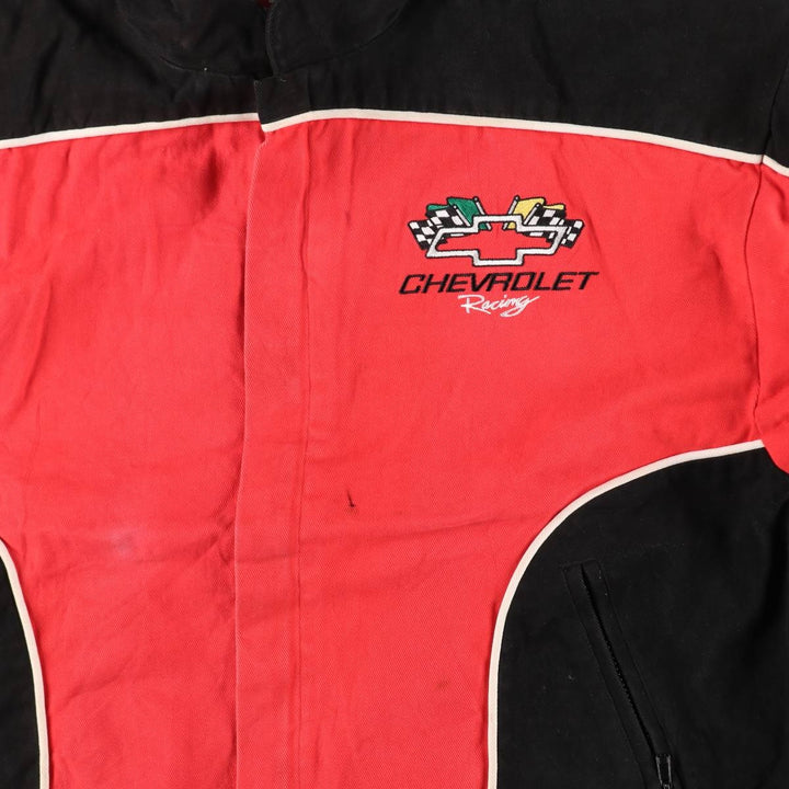 RACING CHAMPIONS CHEVROLET Chevrolet Racing Jacket Men's L equivalent /eaa415341