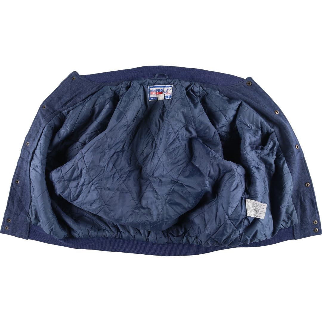90'S LOGO ATHLETIC NFA Dallas Cowboys Wool Leather Sleeve Jacket Award Jacket Varsity Jacket Men's L /eaa415347