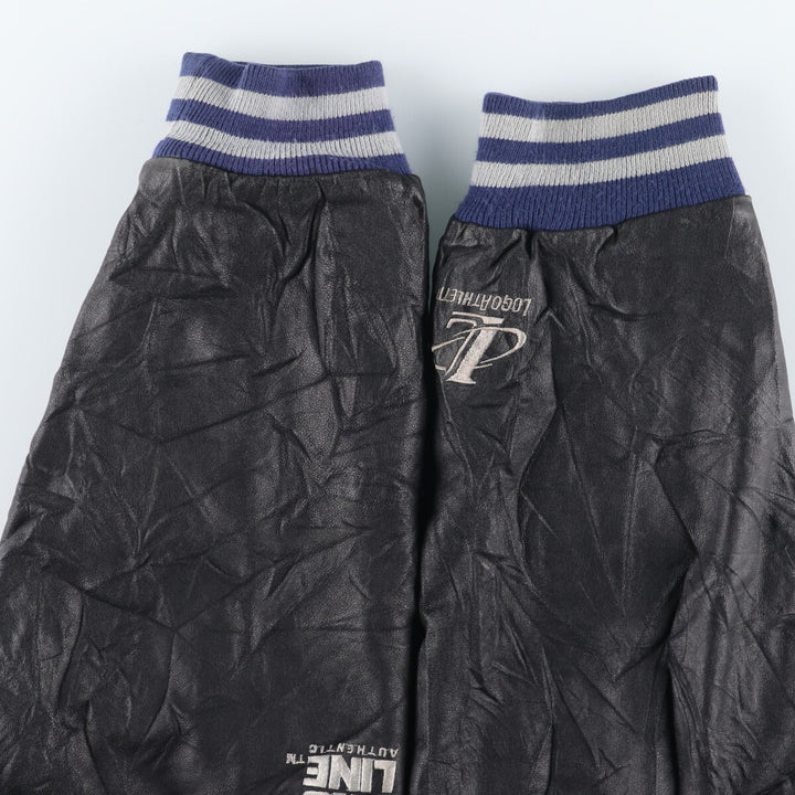 90'S LOGO ATHLETIC NFA Dallas Cowboys Wool Leather Sleeve Jacket Award Jacket Varsity Jacket Men's L /eaa415347