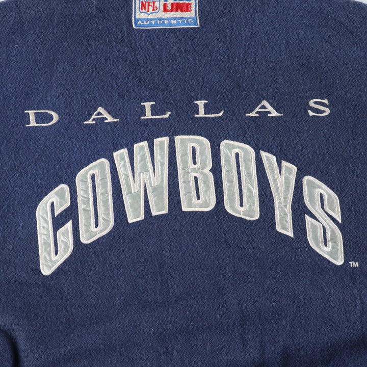 90'S LOGO ATHLETIC NFA Dallas Cowboys Wool Leather Sleeve Jacket Award Jacket Varsity Jacket Men's L /eaa415347
