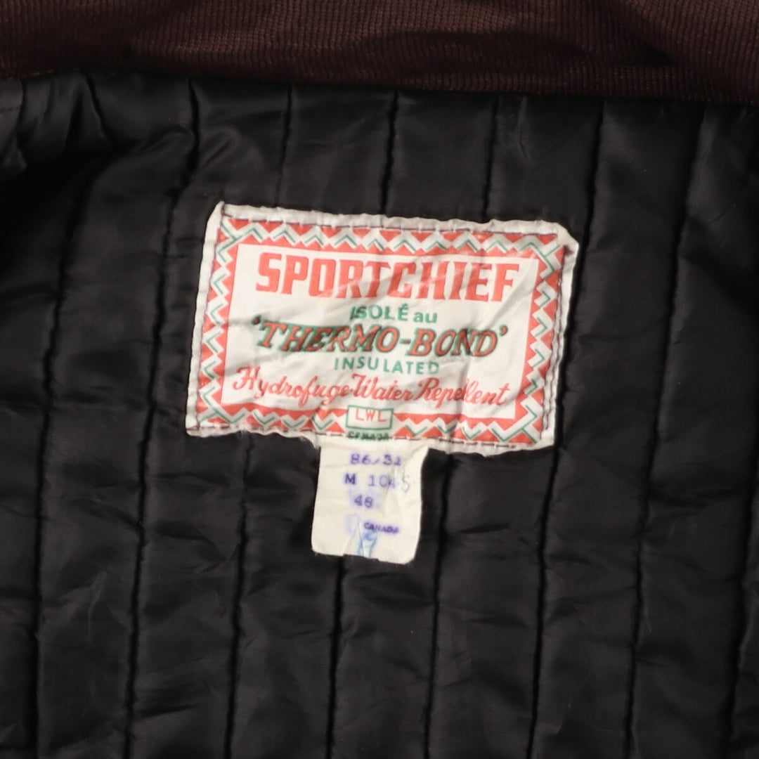 70'S SPORTCHIEF padded hoodie made in Canada, men's XXL, vintage /eaa415364
