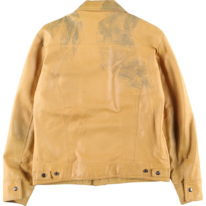 70'S PACIFIC TRAIL Trucker Jacket Faux Leather Jacket Men's M Vintage /eaa415374