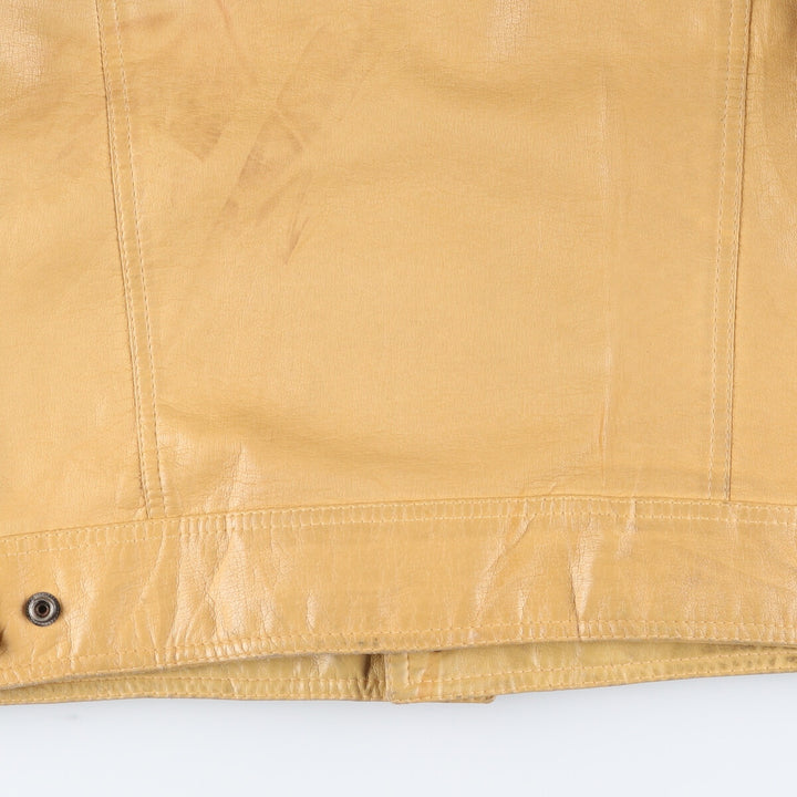 70'S PACIFIC TRAIL Trucker Jacket Faux Leather Jacket Men's M Vintage /eaa415374